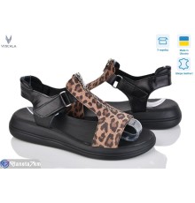 Босоніжки жіночі на літо (6 пар р.36-40) чорний  "Viscala"