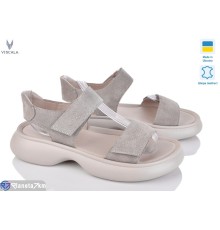 Босоніжки жіночі на літо (8 пар р.36-41) бежевий  "Viscala"