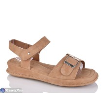 Босоніжки жіночі на літо (8 пар р.36-41) camel  "Belossa"