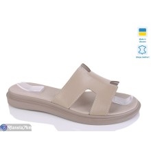 Шлепки жіночі на літо (6 пар р.36-40) коричневий  "LIKA"