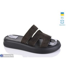 Шлепки жіночі на літо (6 пар р.36-40) коричневий  "LIKA"