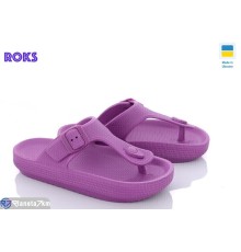 Шлепки жіночі на літо (8 пар р.36-40) фіолетовий  "Roks"