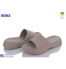 Шлепки жіночі на літо (8 пар р.37-41) коричневий  "Roks"