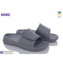 Шлепки чоловічі на літо (8 пар р.40-46) сірий  "Roks"