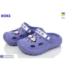 Кроки дитячі на літо (8 пар р.24-32) фіолетовий  "Roks"