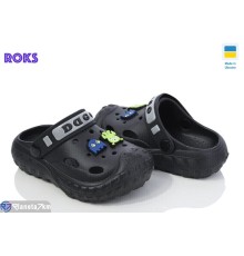 Кроки дитячі на літо (8 пар р.24-32) чорний  "Roks"