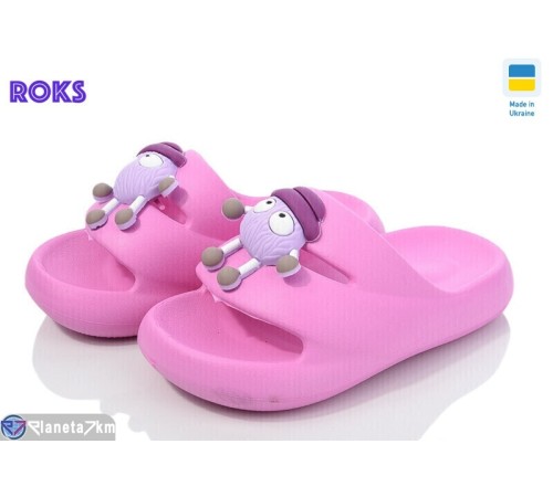 Шлепки дитячі на літо (8 пар р.24-31) рожевий "Roks" Шлепки дитячі на літо (8 пар р.24-31) рожевий "Roks"