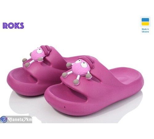 Шлепки дитячі на літо (8 пар р.24-31) рожевий "Roks" Шлепки дитячі на літо (8 пар р.24-31) рожевий "Roks"