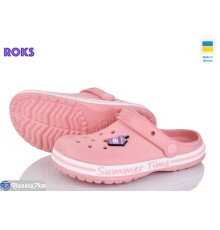 Кроки дитячі на літо (8 пар р.33-36) рожевий  "Roks"