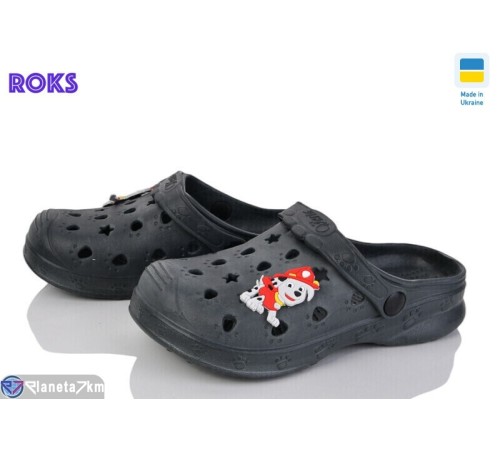 Кроки дитячі на літо (6 пар р.24-33) чорний "Roks" Кроки дитячі на літо (6 пар р.24-33) чорний "Roks"