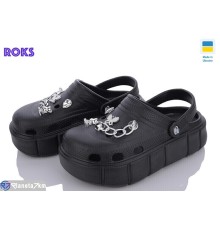 Кроки жіночі на літо (6 пар р.36-40) чорний  "Roks"