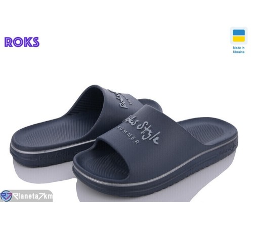 Шлепки чоловічі на літо (8 пар р.40-45) синій "Roks" Шлепки чоловічі на літо (8 пар р.40-45) синій "Roks"