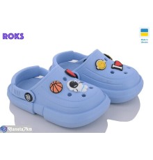 Кроки дитячі на літо (8 пар р.24-35) блакитний  "Roks"