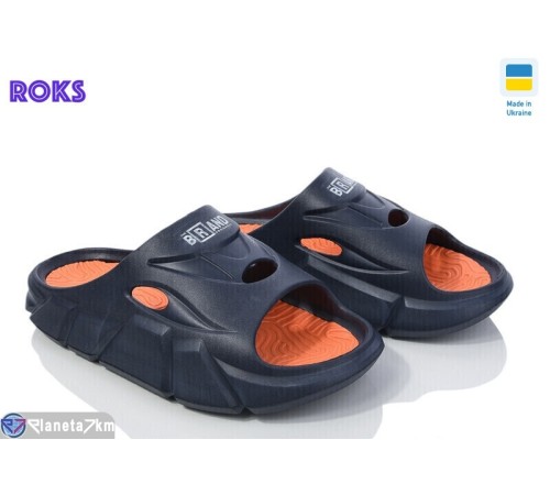 Шлепки чоловічі на літо (8 пар р.41-45) синій "Roks" Шлепки чоловічі на літо (8 пар р.41-45) синій "Roks"