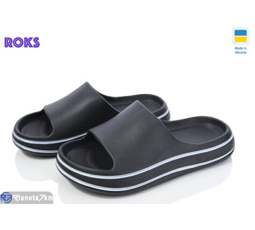 Шлепки дитячі на літо (8 пар р.36-40) чорний "Roks" Шлепки дитячі на літо (8 пар р.36-40) чорний "Roks"