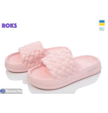 Шлепки жіночі на літо (6 пар р.36-41) рожевий  "Roks"