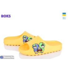 Шлепки дитячі на літо (8 пар р.31-36) жовтий  "Roks"