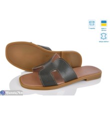 Шлепки жіночі на літо (6 пар р.36-40) хакі  "Speranza"