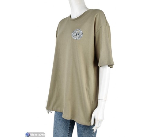 Футболка жіноча на літо (5 шт. р.сетка S-2XL) хакі "Mirella" Футболка жіноча на літо (5 шт. р.сетка S-2XL) хакі "Mirella"