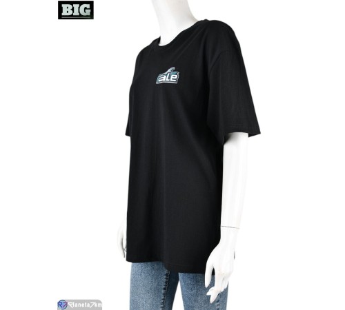 Футболка жіноча на літо (5 шт. р.сетка S-2XL) чорний "BIG" Футболка жіноча на літо (5 шт. р.сетка S-2XL) чорний "BIG"