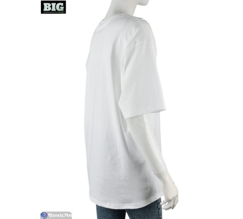 Футболка жіноча на літо (5 шт. р.сетка S-2XL) білий  "BIG"