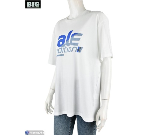 Футболка жіноча на літо (5 шт. р.сетка S-2XL) білий "BIG" Футболка жіноча на літо (5 шт. р.сетка S-2XL) білий "BIG"