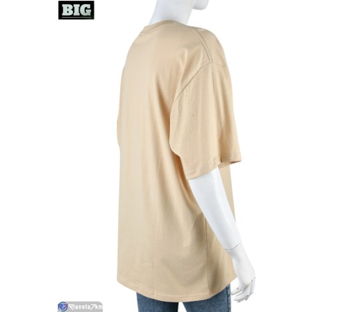 Футболка жіноча на літо (5 шт. р.сетка S-2XL) бежевий "BIG" Футболка жіноча на літо (5 шт. р.сетка S-2XL) бежевий "BIG"