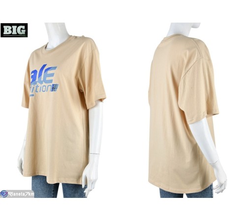Футболка жіноча на літо (5 шт. р.сетка S-2XL) бежевий "BIG" Футболка жіноча на літо (5 шт. р.сетка S-2XL) бежевий "BIG"