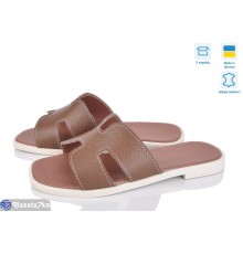 Шлепки жіночі на літо (6 пар р.36-40) коричневий  "Speranza"