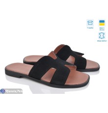 Шлепки жіночі на літо (6 пар р.36-40) чорний  "Speranza"