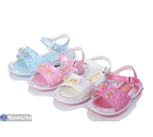 Дитячі босоніжки на літо (24 пар р.29-34) мікс "YAMMI SHOES" Дитячі босоніжки на літо (24 пар р.29-34) мікс "YAMMI SHOES"