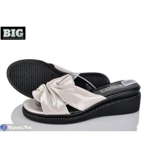 Шлепки жіночі на літо (8 пар р.36-41) бежевий  "BIG"