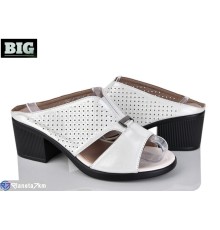 Шлепки жіночі на літо (8 пар р.36-41) білий  "BIG"