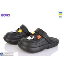 Кроки дитячі на літо (8 пар р.24-35) чорний  "Roks"