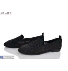 Балетки жіночі на літо (8 пар р.36-41) чорний  "Latifa"