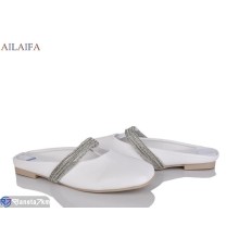 Шлепки жіночі на літо (8 пар р.36-41) білий  "Latifa"