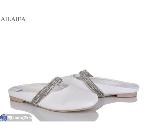Шлепки жіночі на літо (8 пар р.36-41) білий "Latifa" Шлепки жіночі на літо (8 пар р.36-41) білий "Latifa"