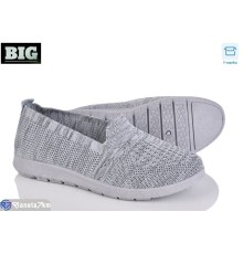 Сліпони жіночі на літо (8 пар р.37-42) сірий  "BIG"