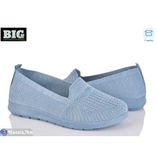 Сліпони жіночі на літо (8 пар р.37-42) синій  "BIG"