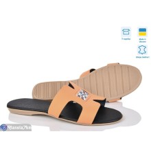 Шлепки жіночі на літо (4 пар р.38-40) оранжевий  "Daman"