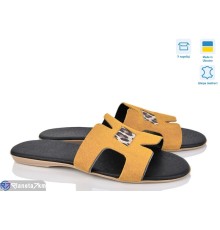 Шлепки жіночі на літо (4 пар р.38-40) жовтий  "Daman"