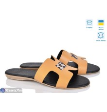 Шлепки жіночі на літо (4 пар р.38-40) жовтий  "Daman"