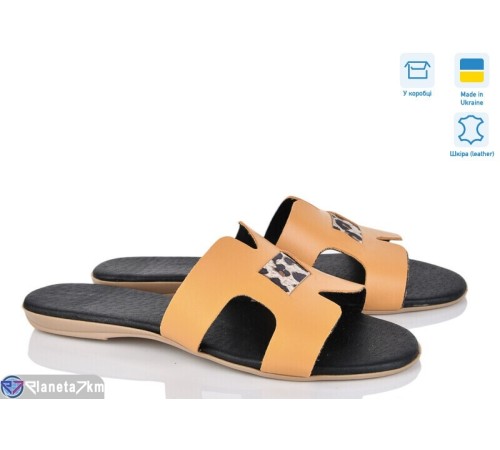Шлепки жіночі на літо (4 пар р.38-40) жовтий  "Daman"