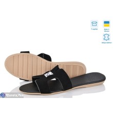 Шлепки жіночі на літо (4 пар р.38-40) чорний  "Daman"