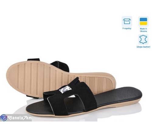 Шлепки жіночі на літо (4 пар р.38-40) чорний  "Daman"