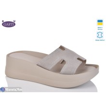 Шлепки жіночі на літо (6 пар р.36-40) бежевий  "Garti"