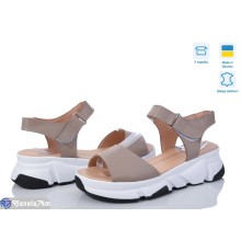 Босоніжки жіночі на літо (6 пар р.36-40) коричневий  "Linda"