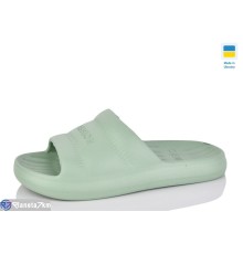 Шлепки жіночі на літо (8 пар р.37-40) зелений  "LOTTOS"