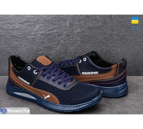Кросівки чоловічі на весну/осінь (8 пар р.40-45) синій "OLLA" Кросівки чоловічі на весну/осінь (8 пар р.40-45) синій "OLLA"