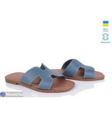Шлепки жіночі на літо (6 пар р.36-40) синій  "Speranza"